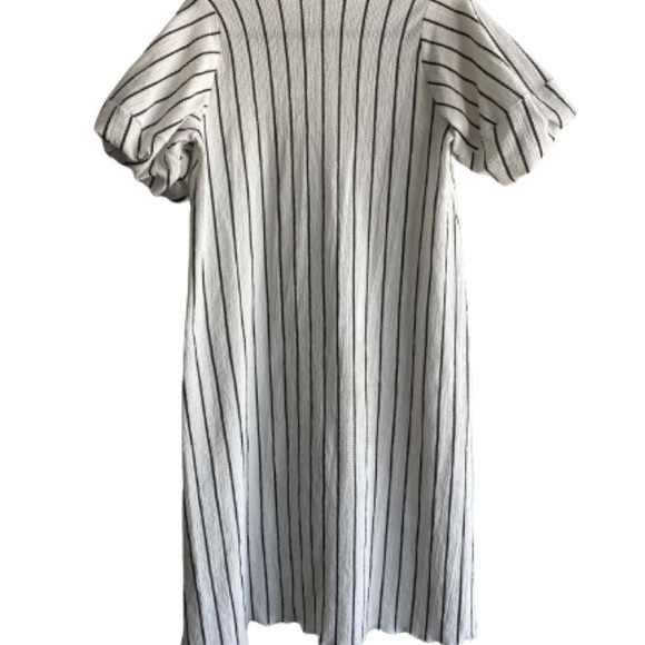 ZARA | striped dress with puffy sleeves - Picture 2 of 4